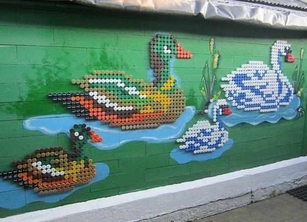 Арт из пластиковых бутылок